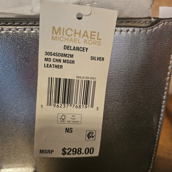 Michael Kors Silver Crossbody Bag - Picture 14 of 14